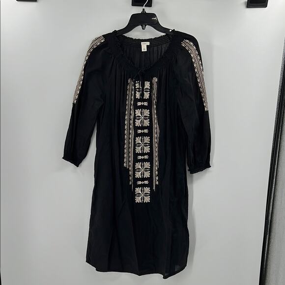 Caslon Women's Embroidered Beach Cover Up Dress - Black - 1 or US XS - Picture 1 of 6